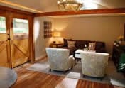 large rustic she shed inside