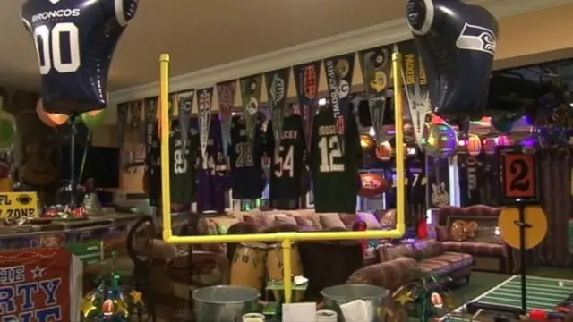 Generic football man cave