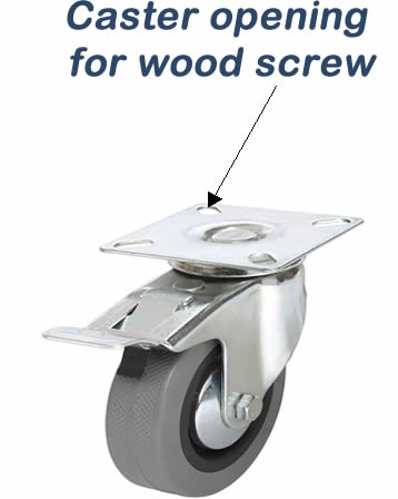 Caster wheel example